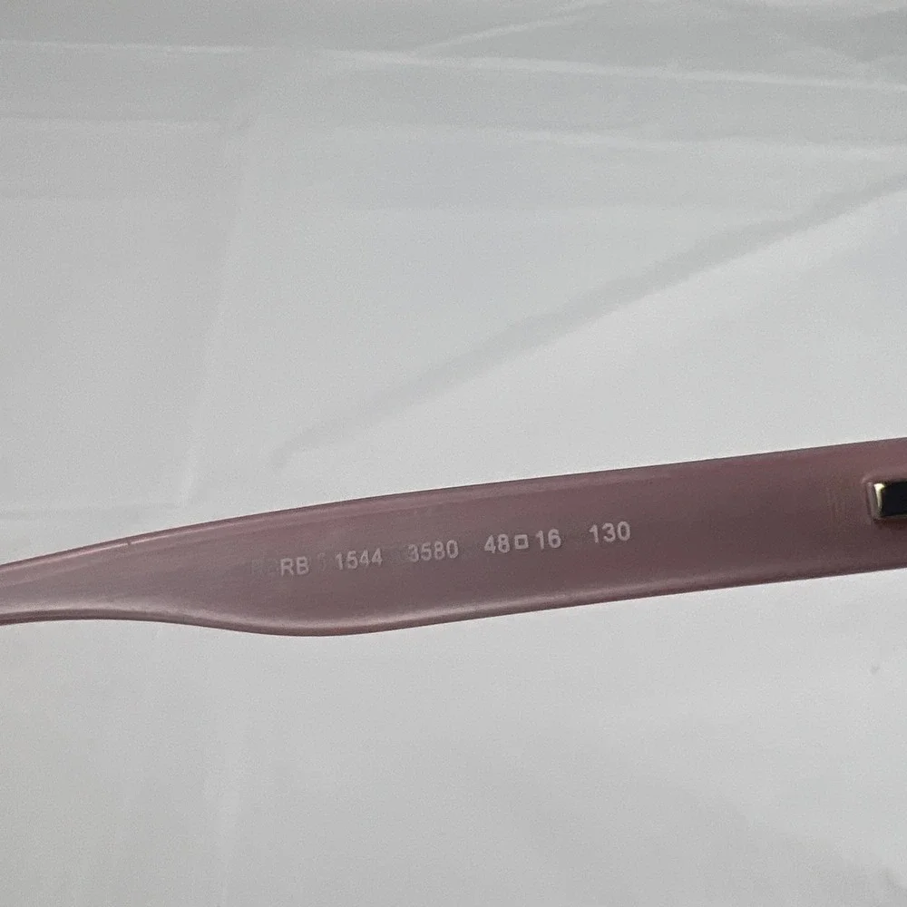 Ray Ban Kids Eyeglasses RB1544 3580 Pink Cat Eye Logo Arms 48-16-130 Frames #2